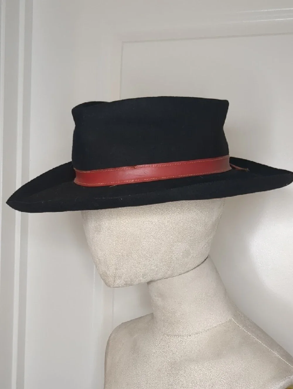 Vintage 40s Black Stetson Fifth Ave Felt Hat Fedora Bullocks Los Angeles